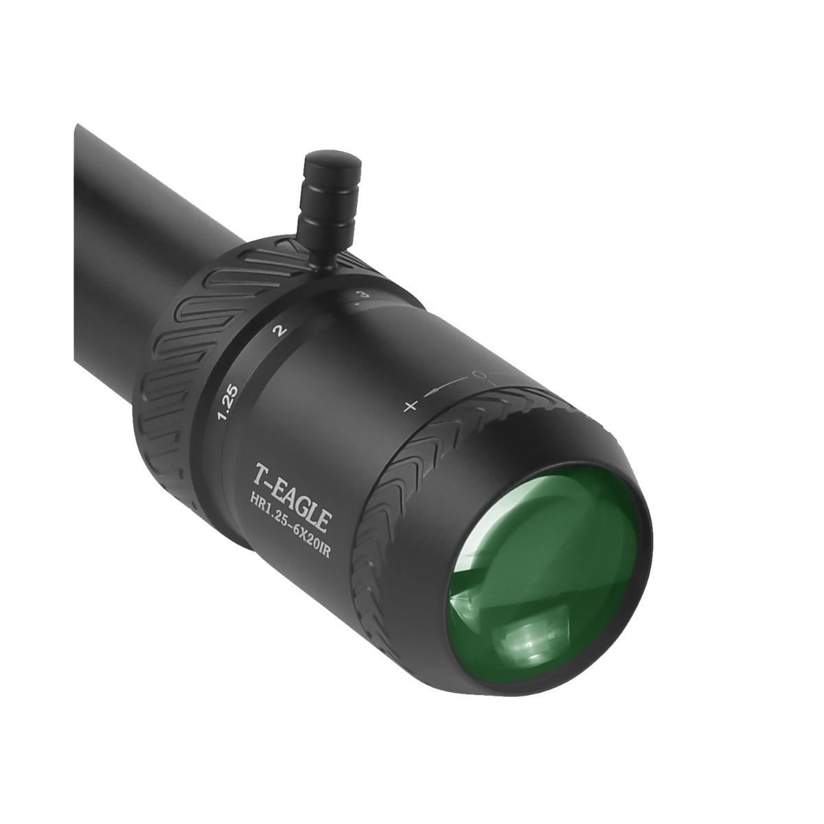 T-eagle HR 1.25-6x20 Illuminated SFP MOA 1/2 MOA Rifle Scope with Rings