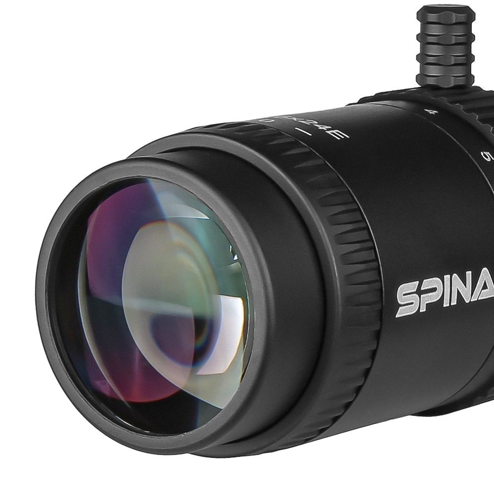 SPINA Optics Lasher Compact LPVO 1.2-6x24 FFP Illuminated 1/2MOA 30mm Tactical Rifle Scope with Free Weaver Rings