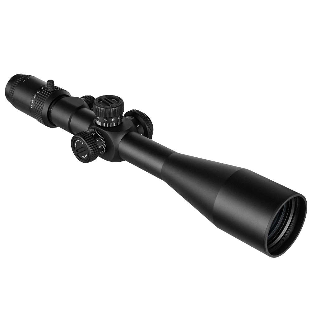 SPINA Optics Mercury 6-24x50 SFP Illuminated 1/8MOA SF 30mm Rifle Scope with Free Weaver Rings