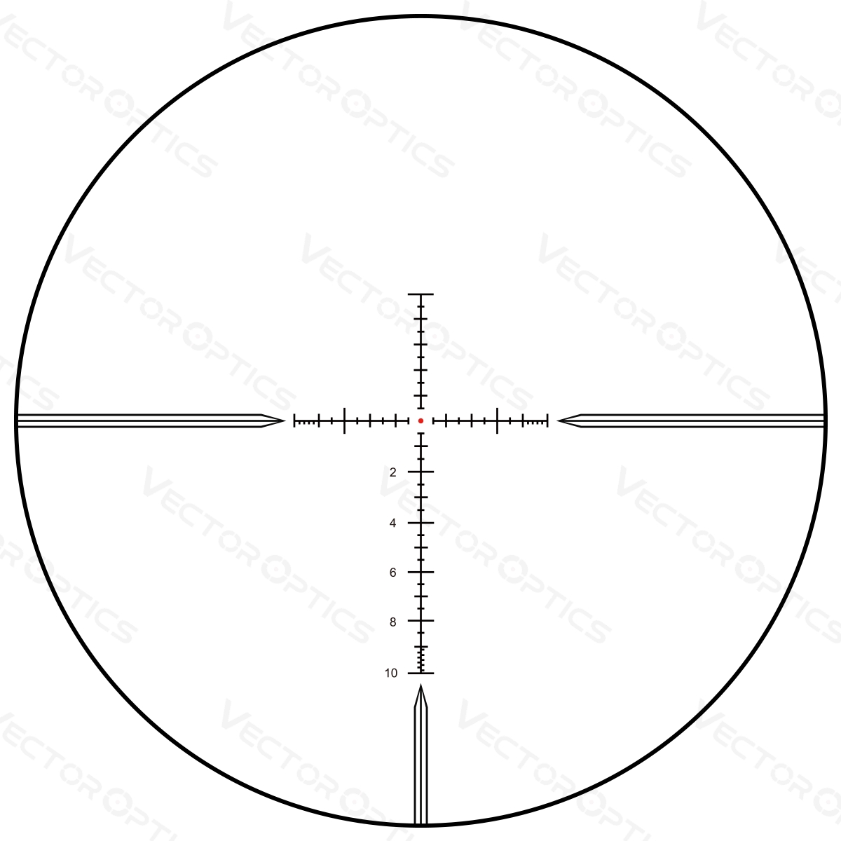 Vector Optics Taurus 6-24x50 SFP HD MPX1 1/10 MIL 30mm Rifle Scope with Free Picatinny Rings