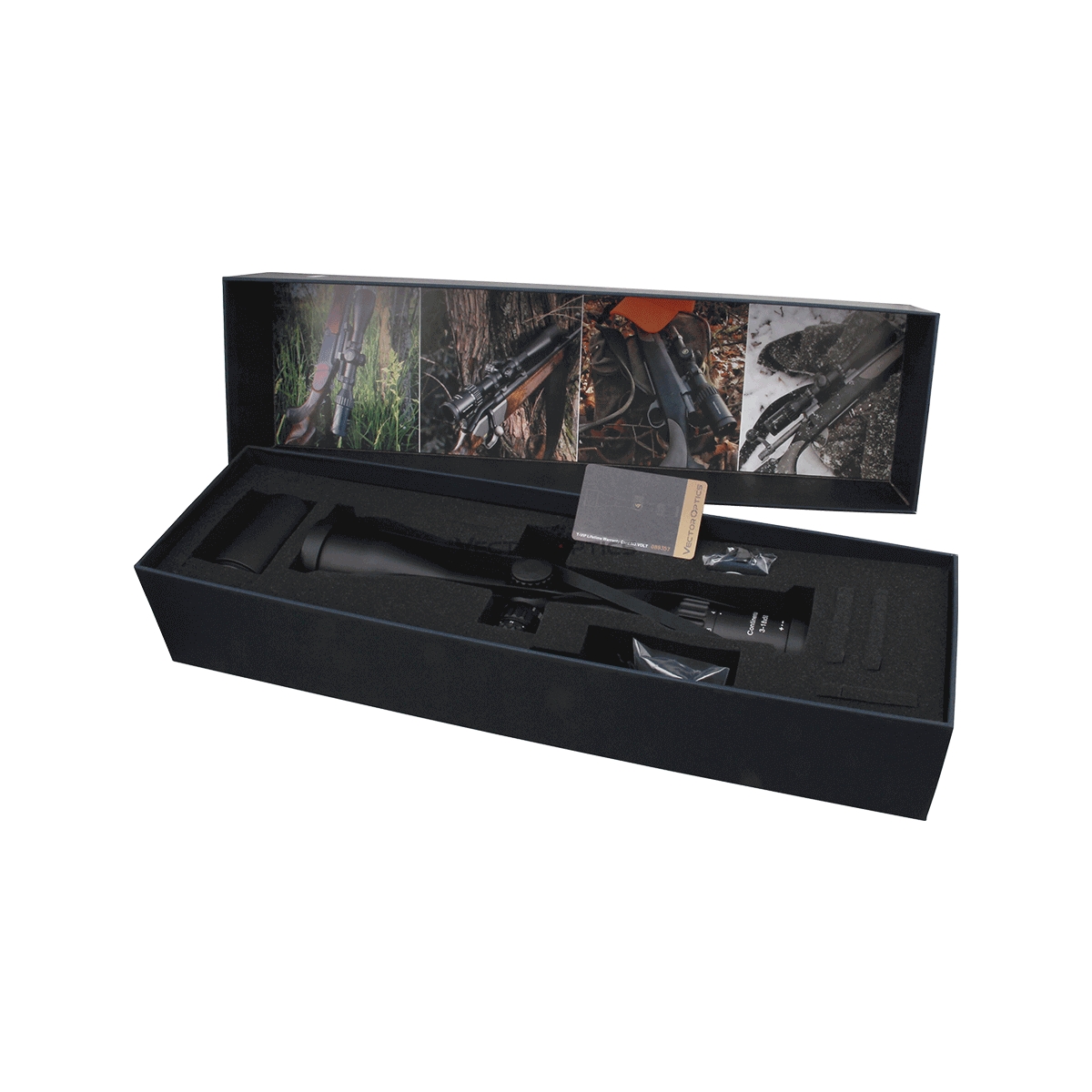 Vector Optics Continental 3-18x50 SFP Illuminated VECON-CDM 1/4 MOA Hunting Rifle Scope + Free 30mm Weaver Rings