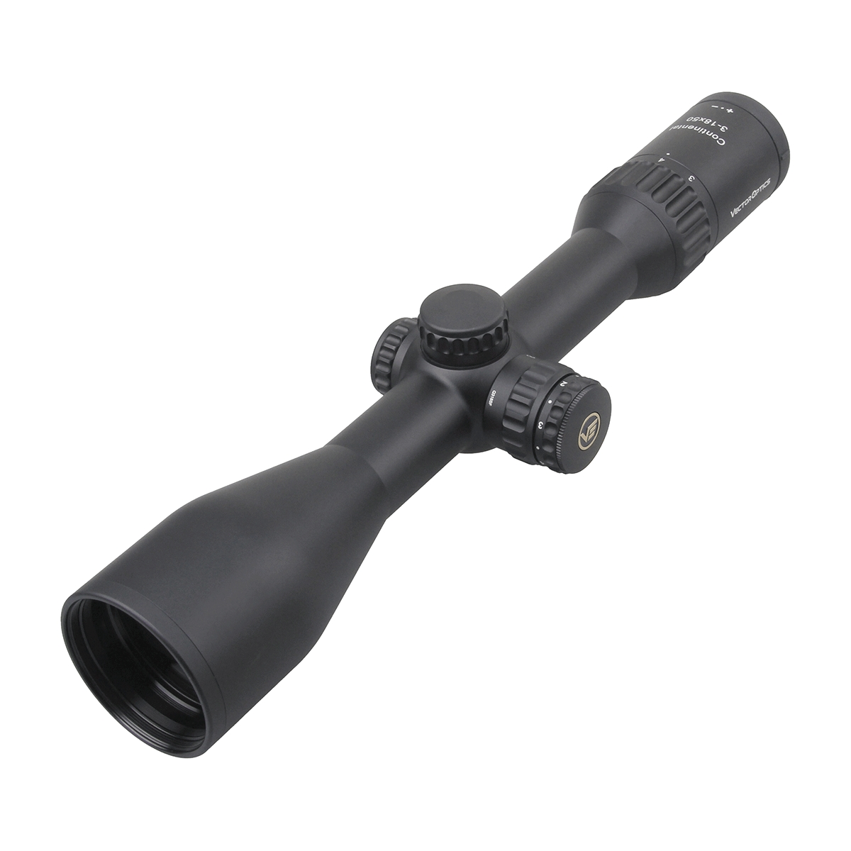 Vector Optics Continental 3-18x50 SFP Illuminated VECON-CDM 1/4 MOA Hunting Rifle Scope + Free 30mm Weaver Rings
