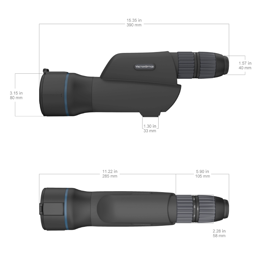 Vector Optics Continental Pro 20-60x80 ED FFP Spotting Scope