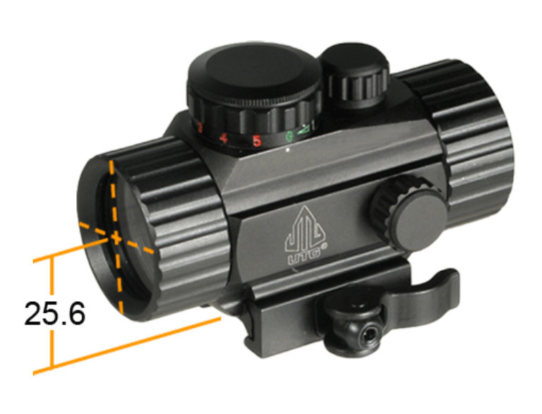 UTG 3.8" 40mm ITA Red/Green CQB Dot Sight with Integral Mount