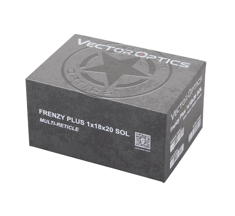 WIN A: Vector Optics Frenzy Plus 1x18x20 Enclosed Sight Solar Power Multi-Reticle	
