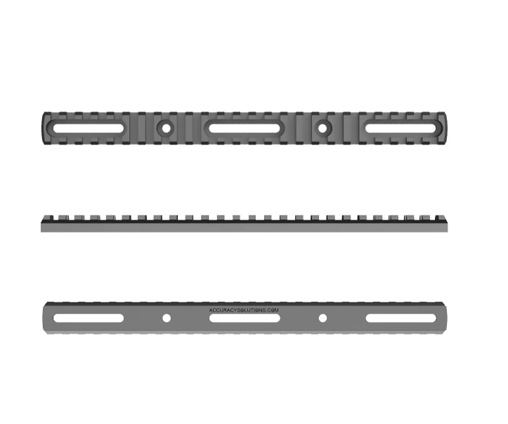 Accuracy Solutions BipodeXt Picatinny Rail 25 Slots - 10.2 Inches