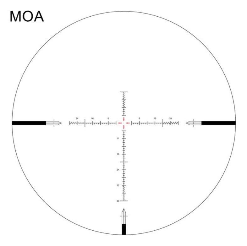 Arken Optics EPL4 4-16x44 FFP VHR Illuminated Rifle Scope-MOA