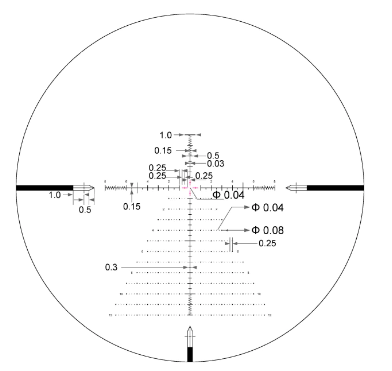 Arken Optics EP5 5-25X56 FFP VPR MIL Illuminated Rifle Scope