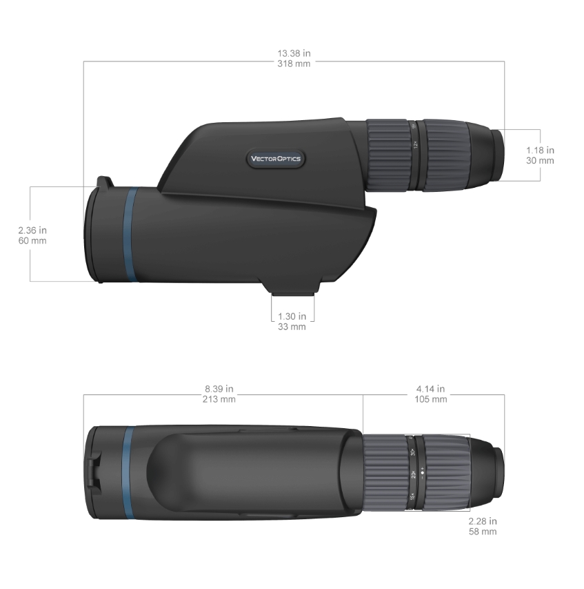 Vector Optics Continental Pro 12-40x60 ED FFP Spotting Scope