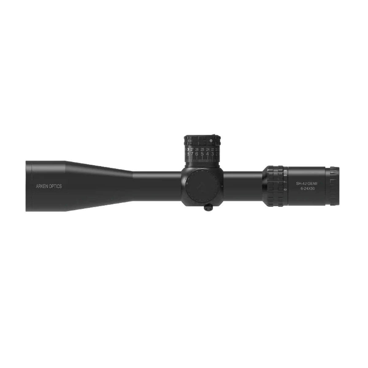 Preowned SOG Arken Optics SH-4J 6-24x50 FFP Illuminated 34mm VHR Zero Stop Rifle Scope - MIL - SOG51