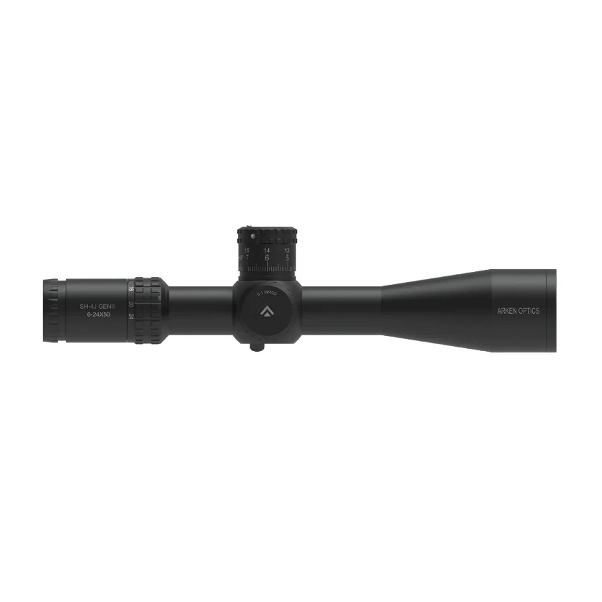 Preowned SOG Arken Optics SH-4J 6-24x50 FFP Illuminated 34mm VHR Zero Stop Rifle Scope - MIL - SOG51