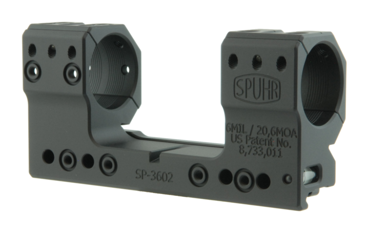 Spuhr ISMS SP-3602 30mm High (38mm) 20.6 MOA Picatinny One-Piece Mount