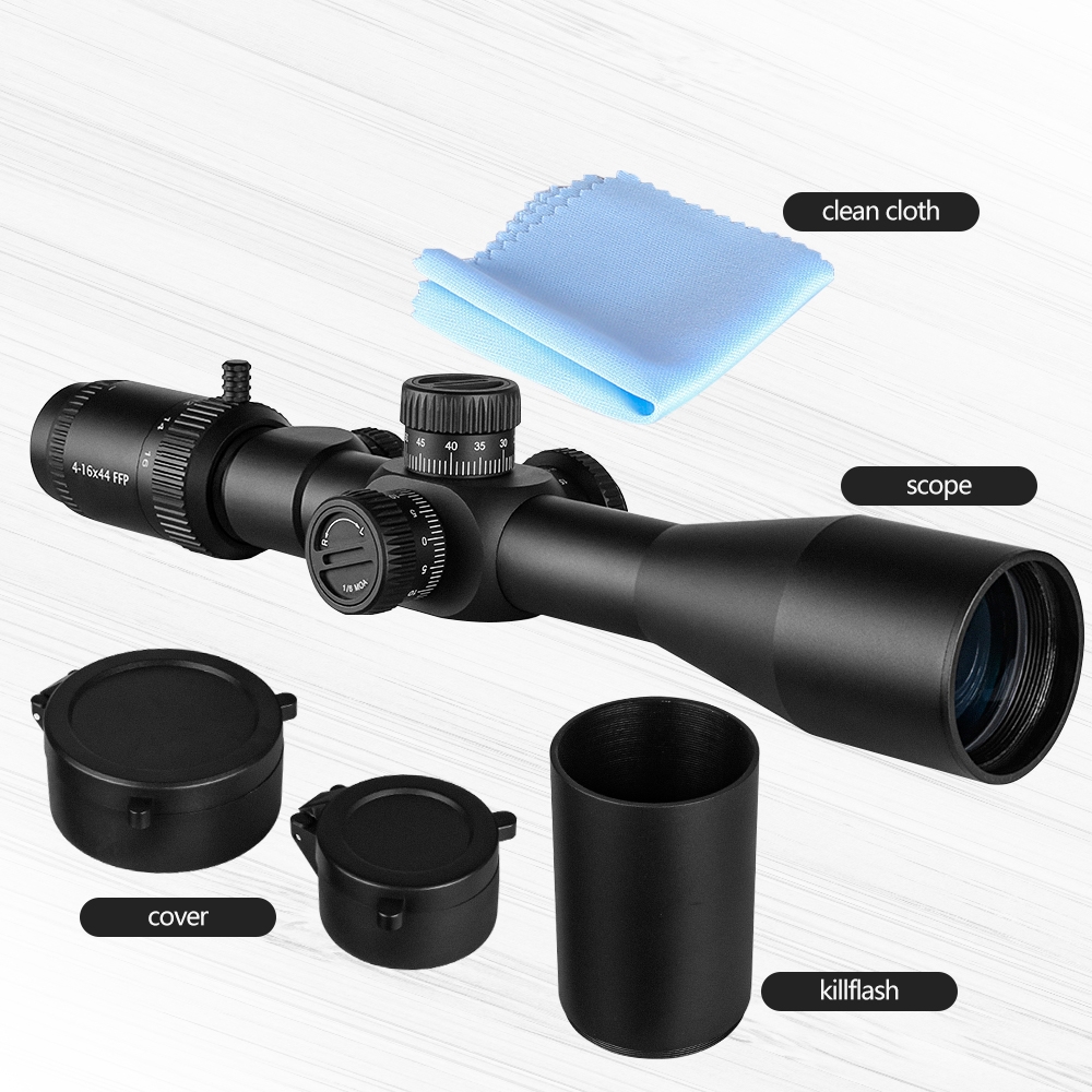 SPINA Optics Mercury 4-16x44 FFP Illuminated MOA SF 30mm Rifle Scope