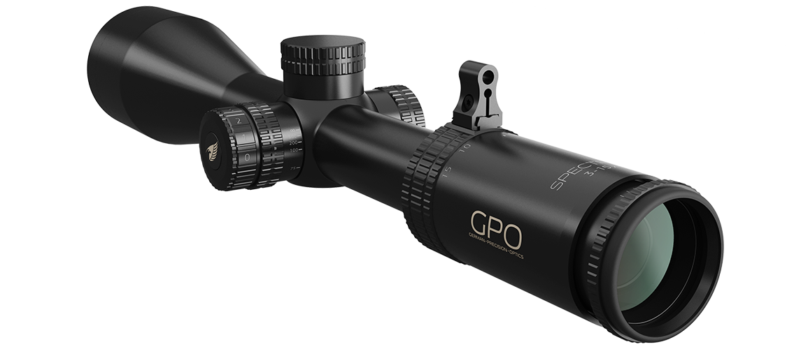 German Precision Optics Spectra 5x 3-15x56i SFP Rifle Scope with Icontrol Illumination - G4i Fiber Stalking Reticle