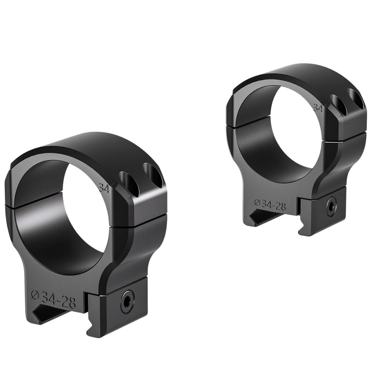 Leofoto SR-3428 34mm Medium  (11mm saddle) Bubble Level Scope Rings