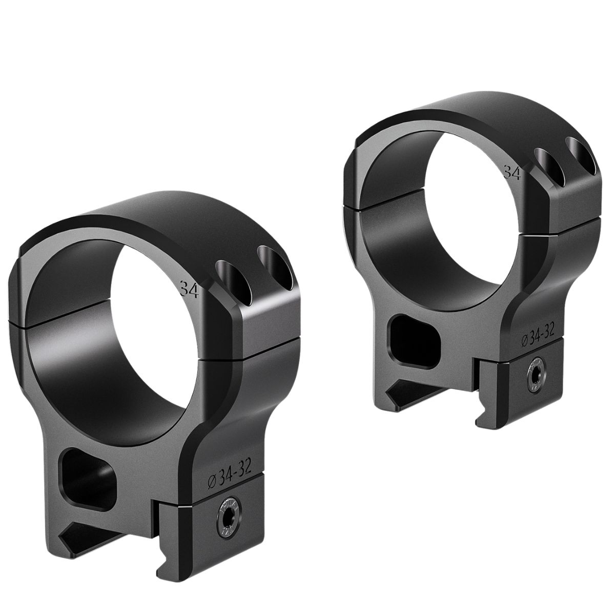 Leofoto SR-3432 34mm Low (7mm saddle) Scope Rings