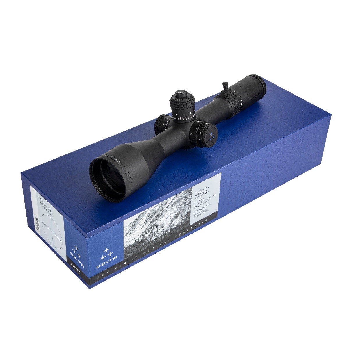 Preowned SOG Delta STRYKER ED 4.5-30x56 HD FFP IR Mil Mil Zero Stop Locking Turret Rifle Scope - DLR-1 - SOG84