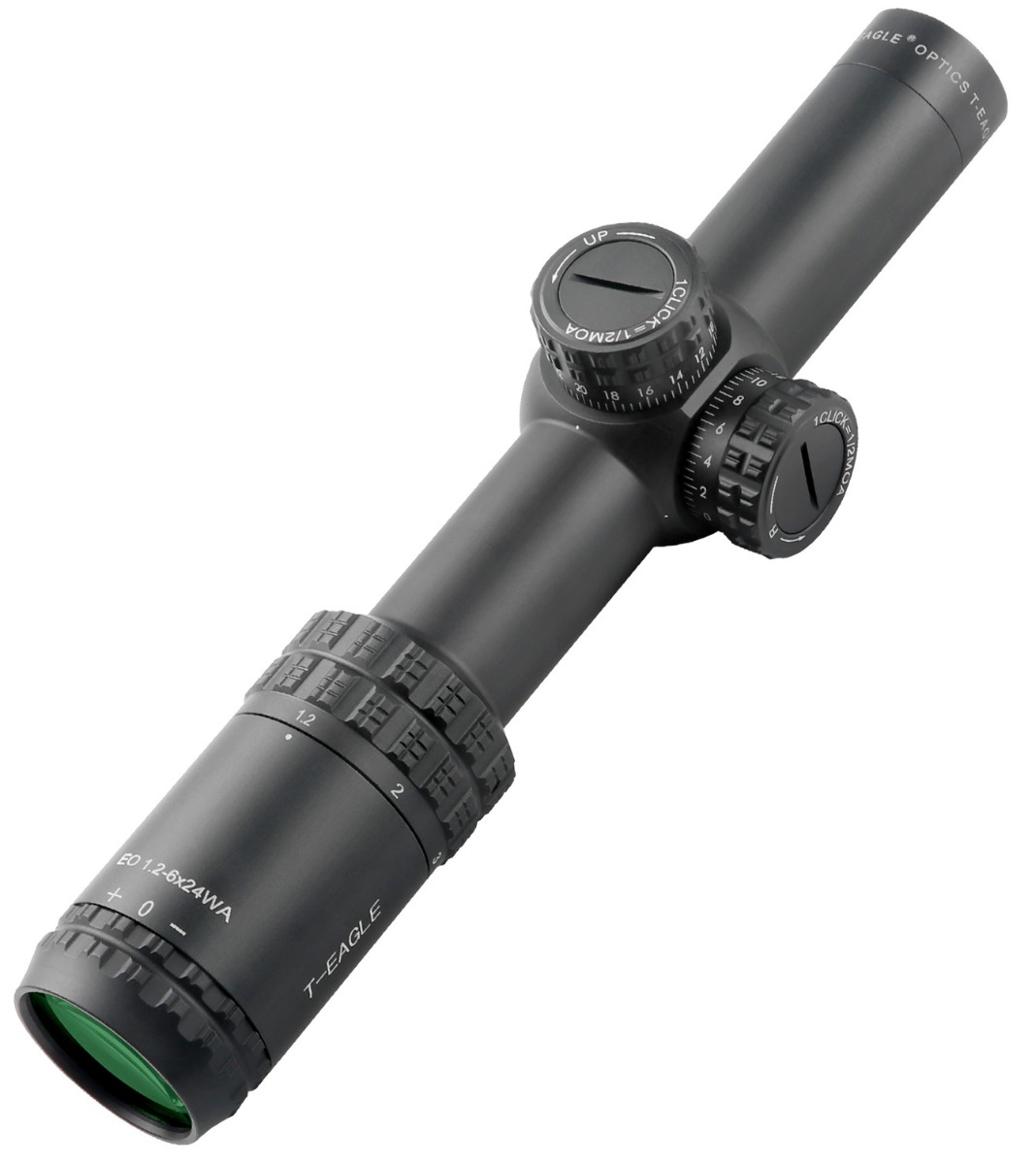 T-Eagle EO 1.2-6x24 WA SFP Non-Illuminated LT MOA 1/2 MOA Rifle Scope