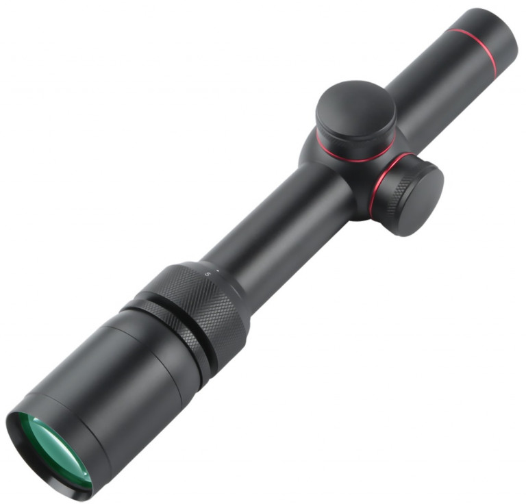 T-Eagle ER 1-6x24 Illuminated SFP MOA 1/2 MOA Rifle Scope with Rings
