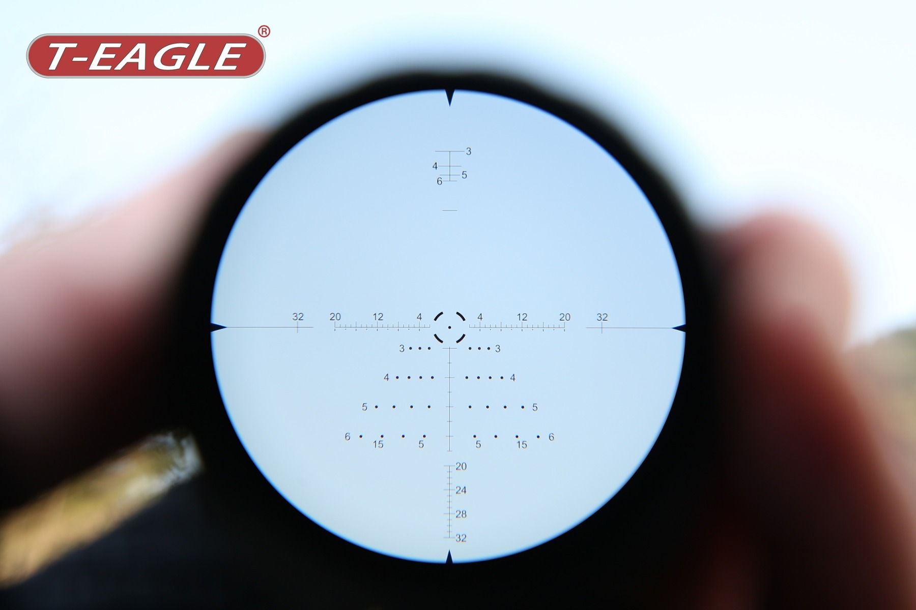 T-Eagle AR 2.5-15X32 Illuminated SFP MIL 0.1 MRAD SF 30mm Rifle Scope