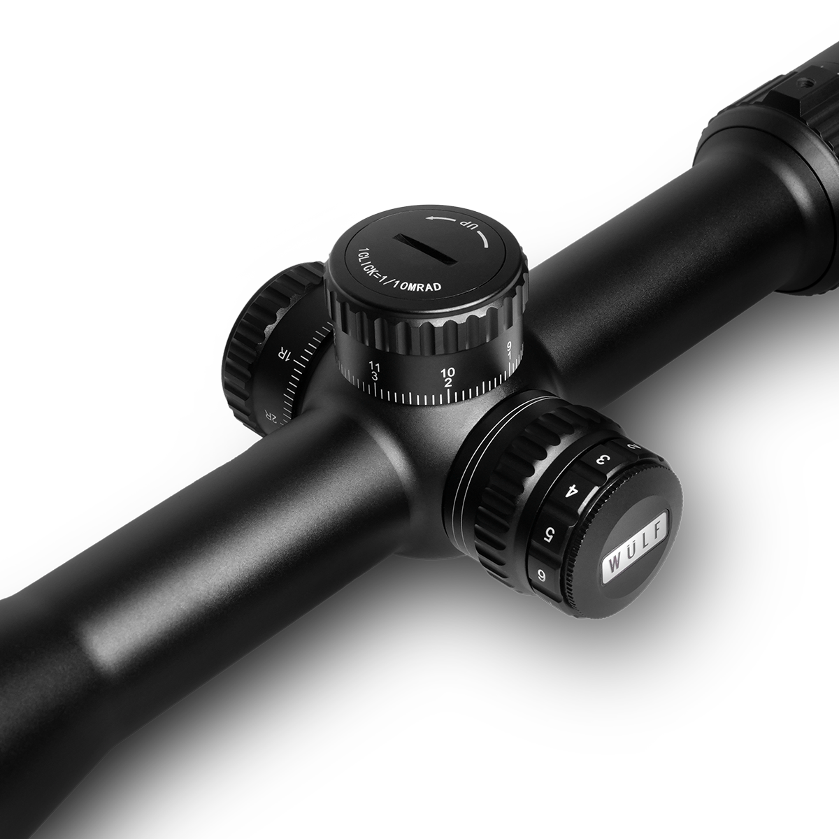 WULF Tornado 6-24x50 FFP Digi-Illum W-MIL3 Side Focus Zero Stop LT (30mm) Tactical 0.1 MRAD Rifle Scope