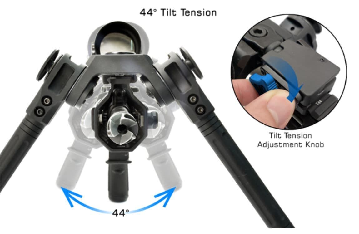 Leapers UTG Over Bore 7-11" Picatinny QD Bipod