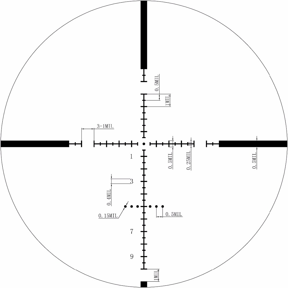 Vector Optics Marksman 10x44 MPN-1 30mm Rifle Scope