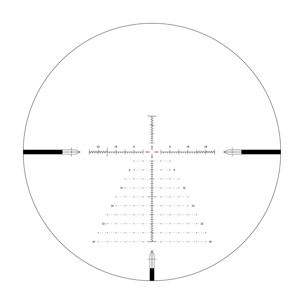 Arken Optics SH4 6-24x50 GEN2 FFP VPR MOA Illuminated Rifle Scope