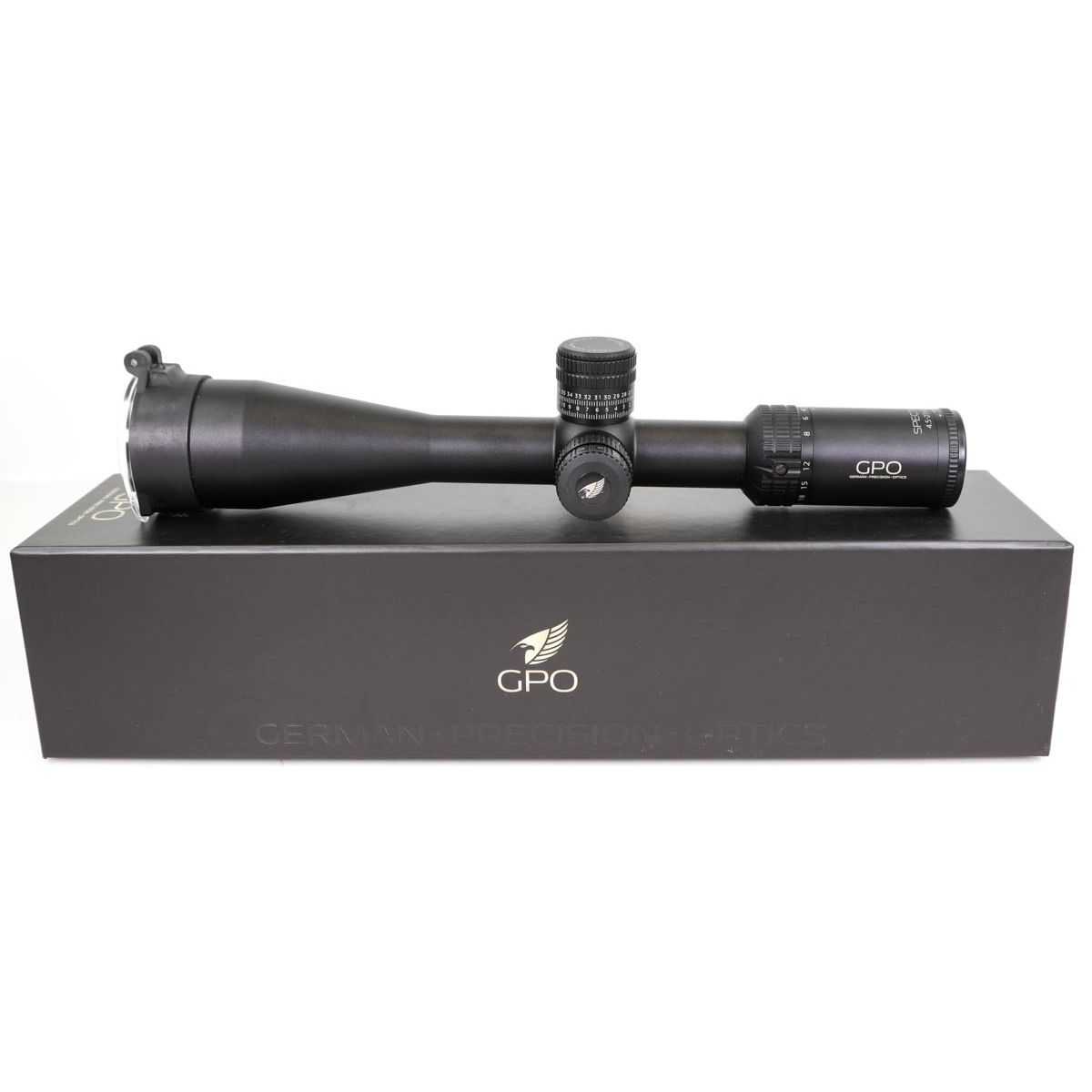 Ex-Demo German Precision Optics SPECTRA 6X 4.5-27X50 Illuminated FFP PLR-I PRO 34MM Zero Stop LT CCW Rifle Scope - EXDEM-0384