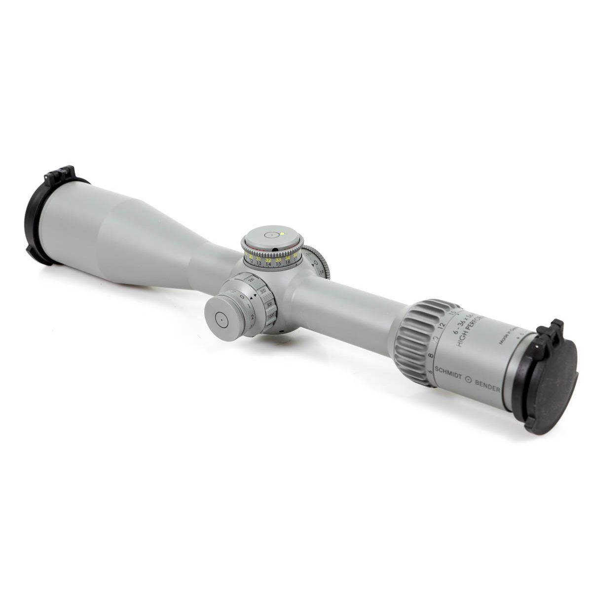 Schmidt & Bender 6-36x56 PM II High Performance LPI P5FL 1cm cw DT35 MTC LT Rifle Scope (RAL 7005)