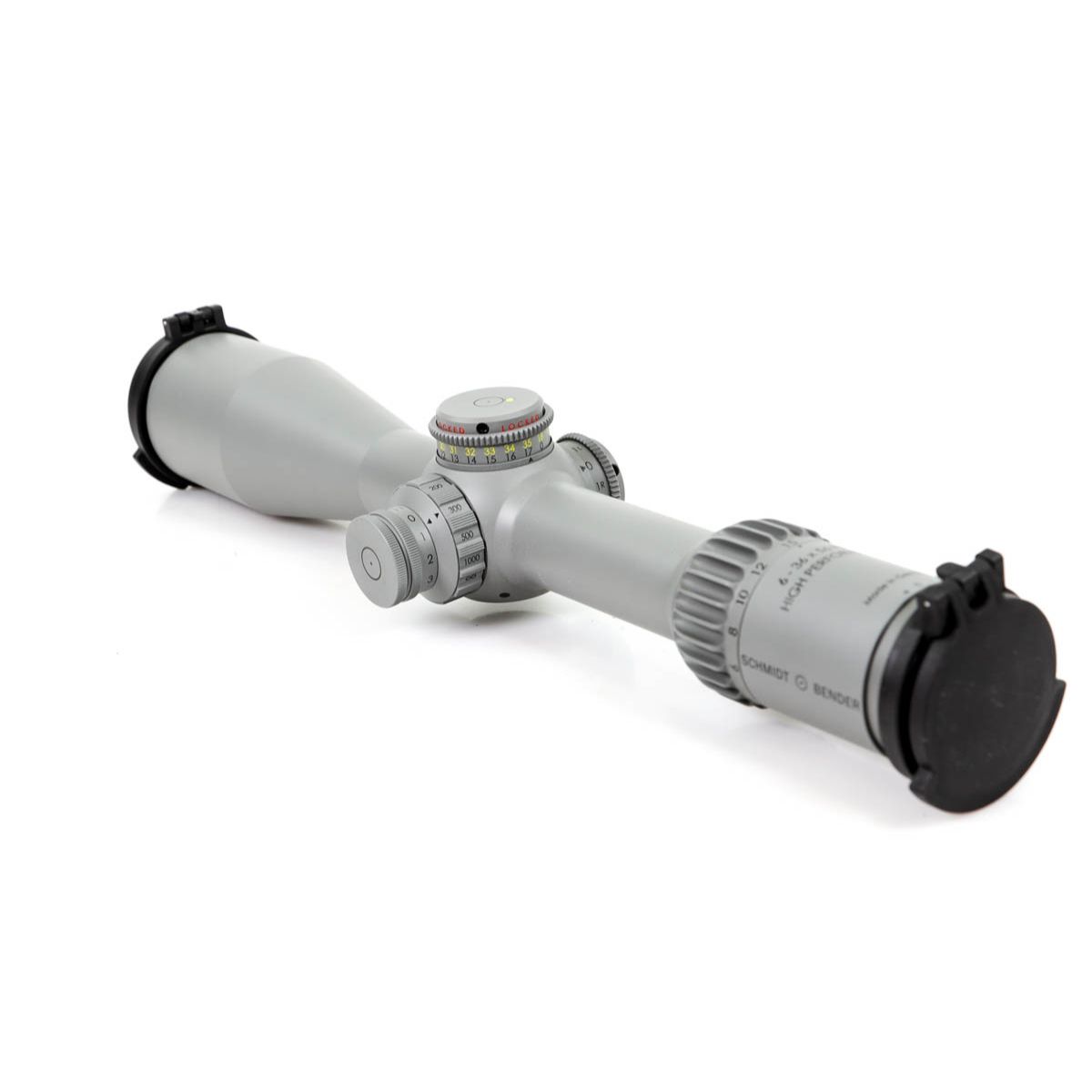 Schmidt & Bender 6-36x56 PM II High Performance LPI P5FL 1cm cw DT35 MTC LT Rifle Scope (RAL 7005)