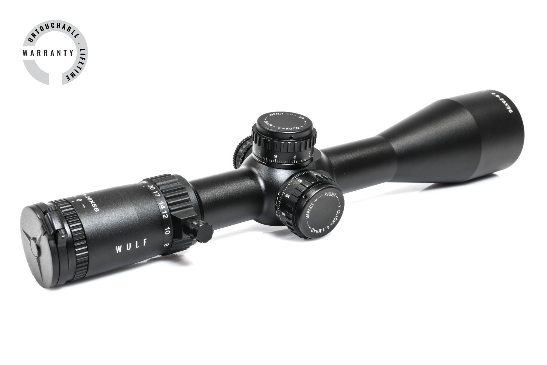 WULF Defender 4.8-26x56 FFP Illuminated W-MIL3 ZTL 0.1 MRAD Rifle Scope 3