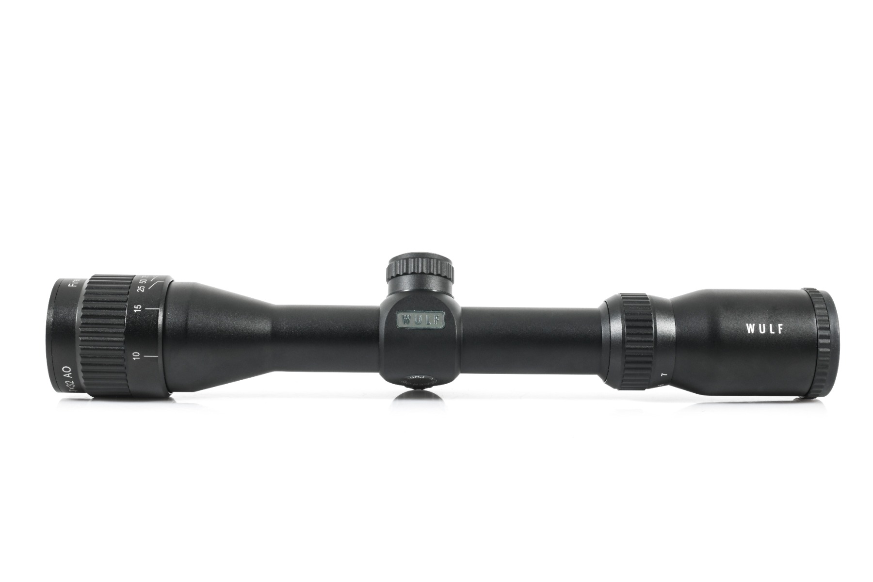 WIN A: WULF Fireball 2-7x32 SFP Adjustable Objective 5 Yards Minimum Half Mil-Dot Reticle 0.1 MRAD Clicks Rifle Scope w/ Dovetail Mounts #243