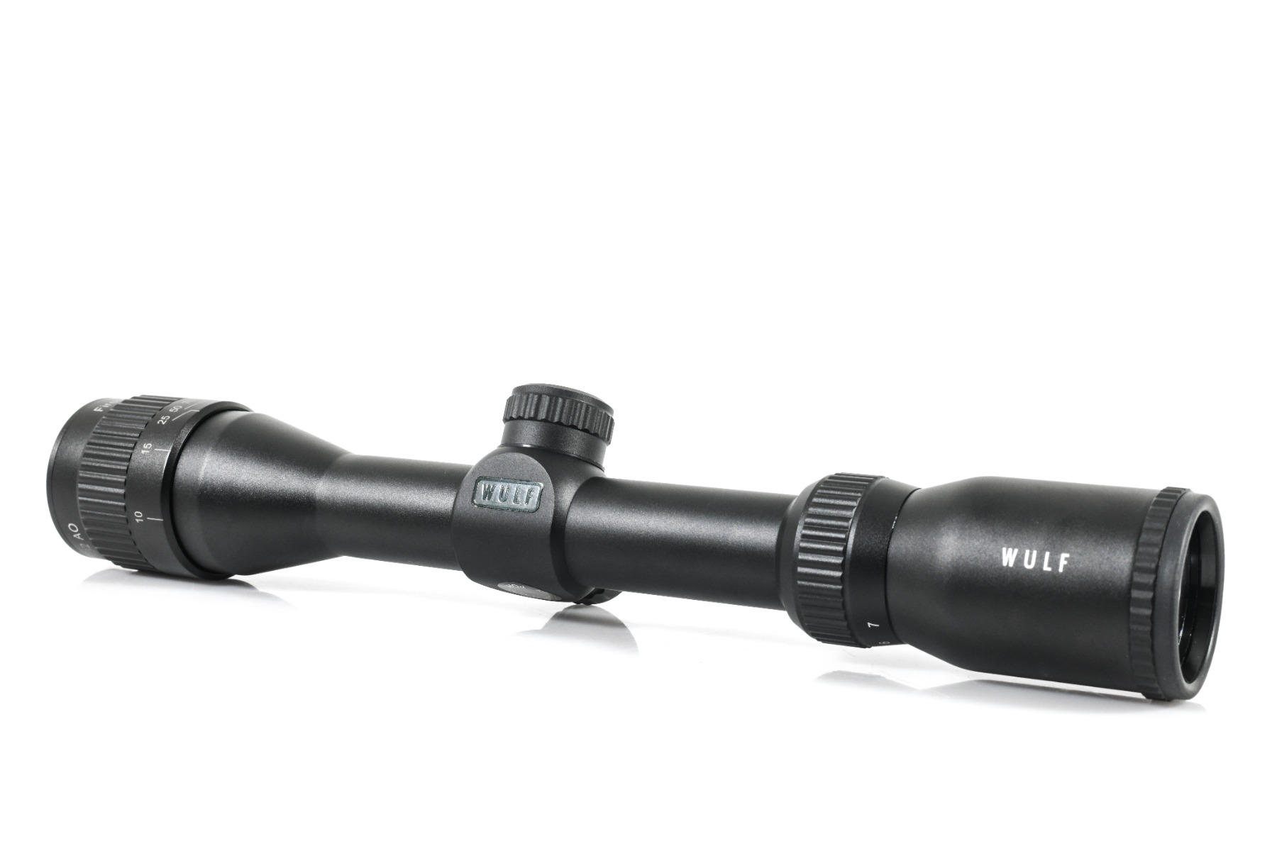WIN A: WULF Fireball 2-7x32 SFP Adjustable Objective 5 Yards Minimum Half Mil-Dot Reticle 0.1 MRAD Clicks Rifle Scope w/ Dovetail Mounts