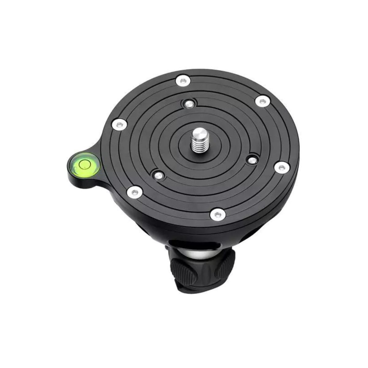 Leofoto YB-100LP Summit 100mm x 136mm 3/8 inch Thread Long Handle Levelling Base with Platform and Hook