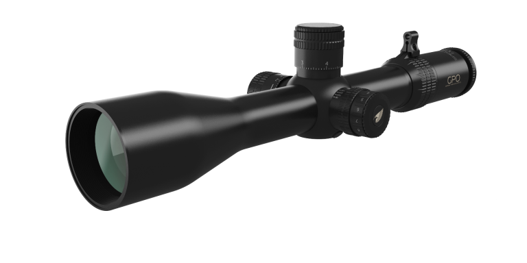 German Precision Optics Spectra 2.5-20x50i FFP rifle scope with exposed target style turrets - BRi reticle