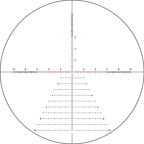 EBR-7D MRAD Reticle